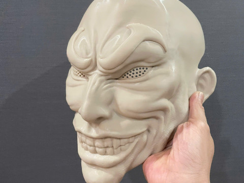 Yujiro Hanma Head Mask With Hair Ver - Baki Anime - Netflix Series Modello di stampa 3D