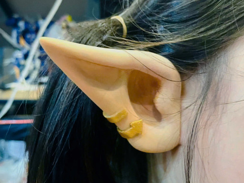 Elf Ear Wearable - Esil Ear Cosplay - Solo Leveling Anime 3D प्रिंट मॉडल