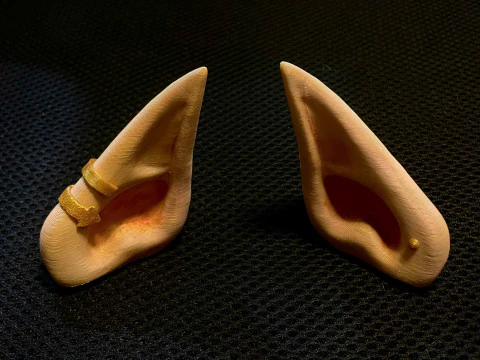 Elf Ear Wearable - Esil Ear Cosplay - Solo Leveling Anime 3D Print Model