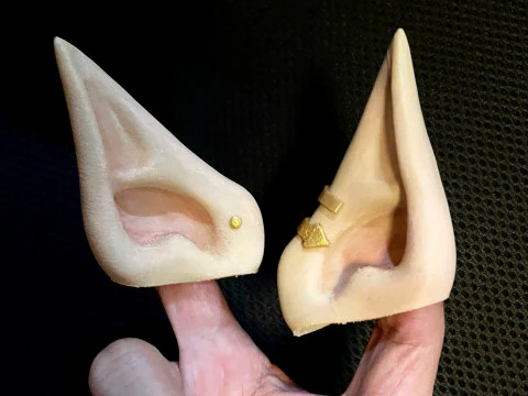 Elf Ear Wearable - Esil Ear Cosplay - Solo Leveling Anime 3D Print Model
