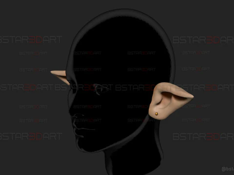 Elf Ear Wearable - Esil Ear Cosplay - Solo Leveling Anime 3D Print Model