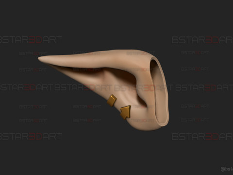 Elf Ear Wearable - Esil Ear Cosplay - Solo Leveling Anime 3D प्रिंट मॉडल