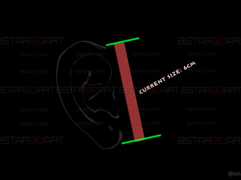 Elf Ear Wearable - Esil Ear Cosplay - Solo Leveling Anime 3D प्रिंट मॉडल