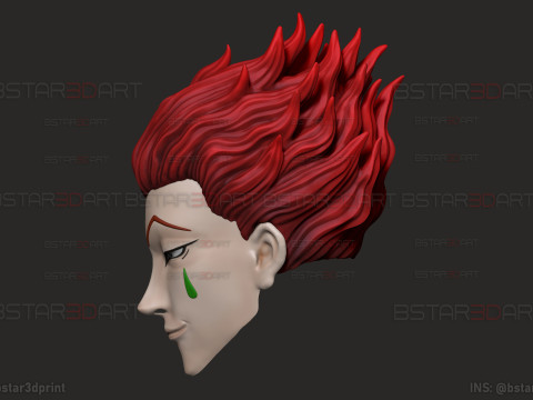 Hisoka Head Wearable Cosplay - Hunter X Hunter Anime Modello di stampa 3D
