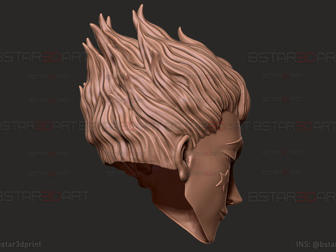 Hisoka Head Wearable Cosplay - Hunter X Hunter Anime Modello di stampa 3D