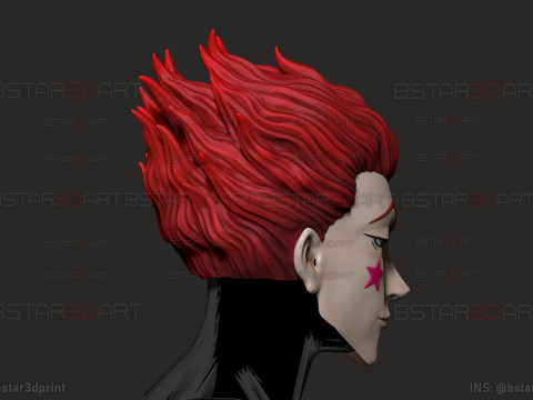 Hisoka Head Wearable Cosplay - Hunter X Hunter Anime Modello di stampa 3D