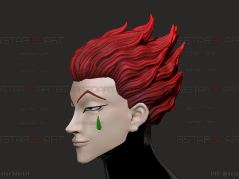Hisoka Head Wearable Cosplay - Hunter X Hunter Anime Modello di stampa 3D