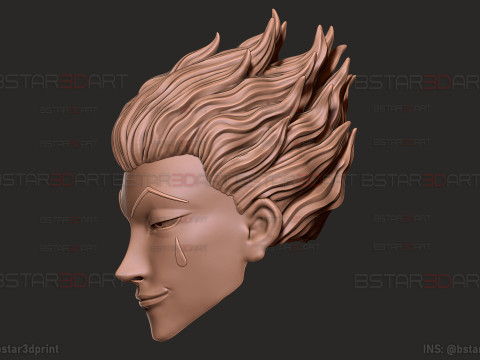 Hisoka Head Wearable Cosplay - Hunter X Hunter Anime Modello di stampa 3D