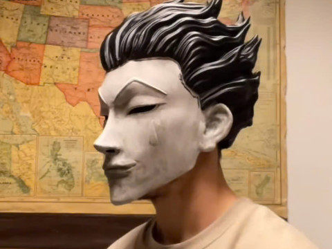 Hisoka Head Wearable Cosplay - Hunter X Hunter Anime Modello di stampa 3D