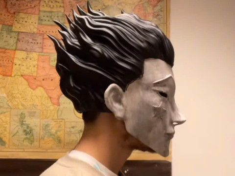 Hisoka Head Wearable Cosplay - Hunter X Hunter Anime Modello di stampa 3D