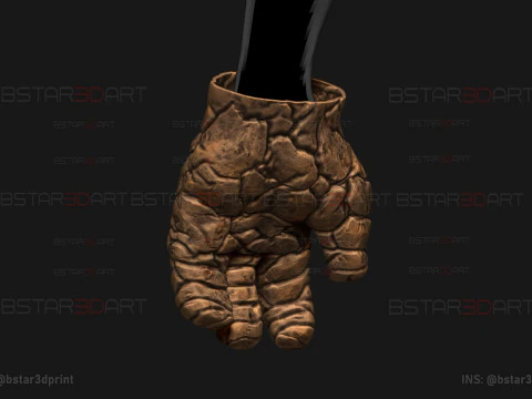 The Thing Hand Wearable - Quarteto Fant&aacute;stico - Marvel Comics Modelo de Impressão 3D