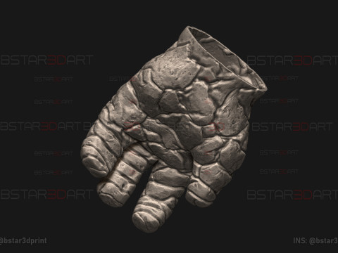 The Thing Hand Wearable - Fantastic Four - Marvel Comics 3D-Druckmodell