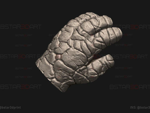 The Thing Hand Wearable - Quarteto Fant&aacute;stico - Marvel Comics Modelo de Impressão 3D