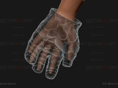 The Thing Hand Wearable - Quarteto Fant&aacute;stico - Marvel Comics Modelo de Impressão 3D