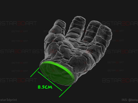 The Thing Hand Wearable - Fantastic Four - Marvel Comics 3D-Druckmodell