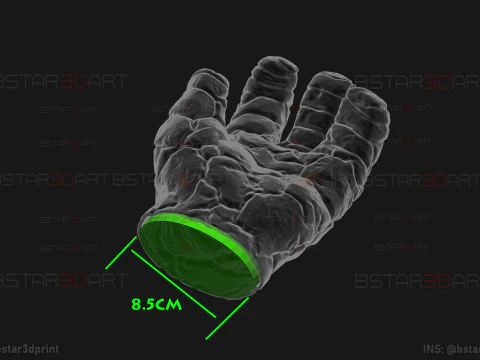 The Thing Hand Wearable - Quarteto Fant&aacute;stico - Marvel Comics Modelo de Impressão 3D