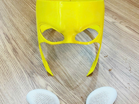 Invincible Mask No Hair - Halloween Comics Cosplay Modelo de Impressão 3D