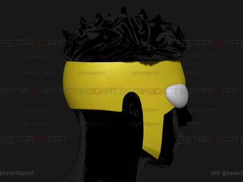 Invincible Mask No Hair - Halloween Comics Cosplay Modelo de Impressão 3D