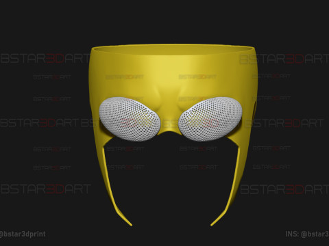 Invincible Mask No Hair - Halloween Comics Cosplay Modelo de Impressão 3D
