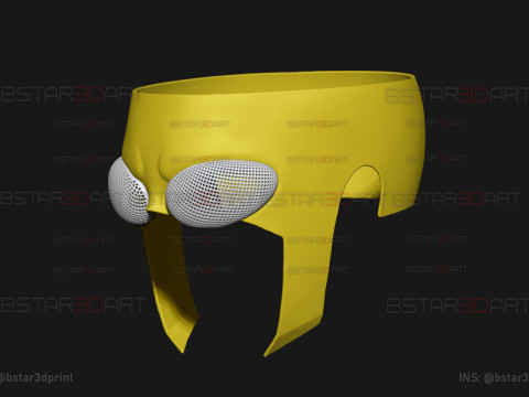 Invincible Mask No Hair - Halloween Comics Cosplay Modelo de Impressão 3D