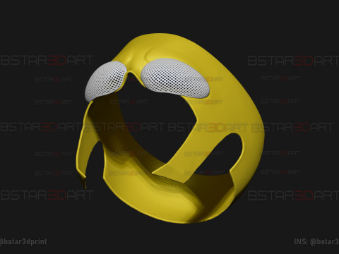 Invincible Mask No Hair - Halloween Comics Cosplay Modelo de Impressão 3D
