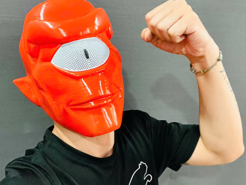 Invincible - Allen The Alien Mask - Halloween Comics Cosplay 3D-printmodel