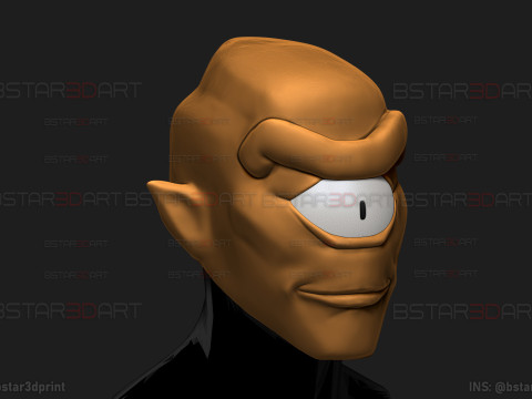 Invincible - Allen The Alien Mask - Halloween Comics Cosplay Modelo de impresión 3D