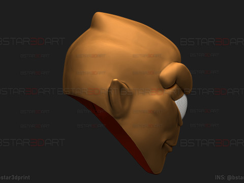 Invincible - Allen The Alien Mask - Halloween Comics Cosplay Modelo de impresión 3D