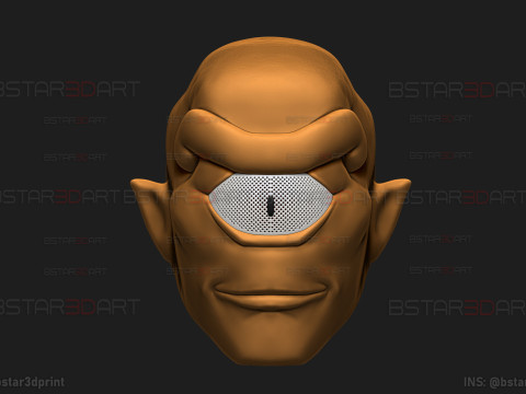 Invincible - Allen The Alien Mask - Halloween Comics Cosplay Modelo de impresión 3D