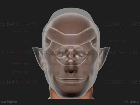 Invincible - Allen The Alien Mask - Halloween Comics Cosplay Modelo de impresión 3D