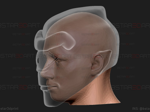 Invincible - Allen The Alien Mask - Halloween Comics Cosplay Modelo de impresión 3D