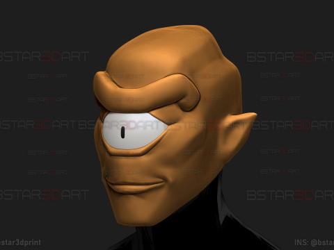Invincible - Allen The Alien Mask - Halloween Comics Cosplay Modelo de impresión 3D