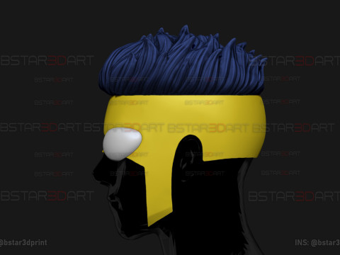 Invincible Mask With Hair - Halloween Comics Cosplay 3D प्रिंट मॉडल