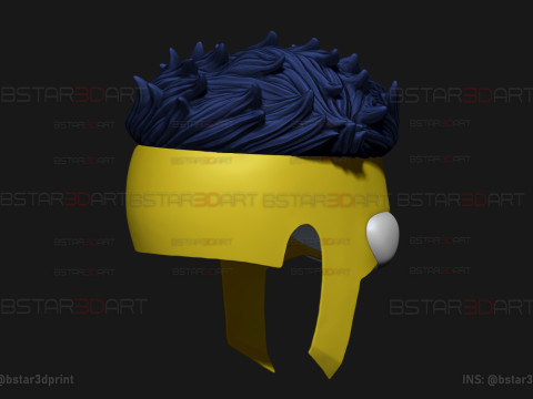 Invincible Mask With Hair - Halloween Comics Cosplay 3D प्रिंट मॉडल