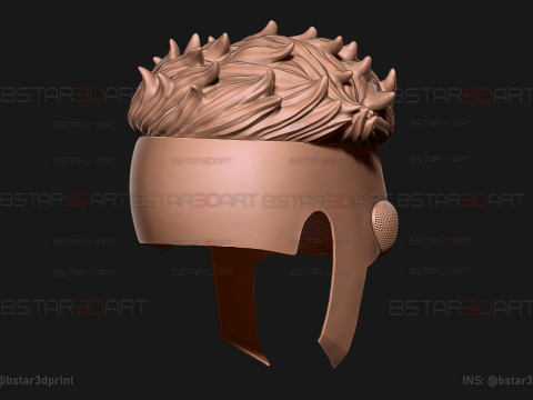 Invincible Mask With Hair - Halloween Comics Cosplay 3D प्रिंट मॉडल