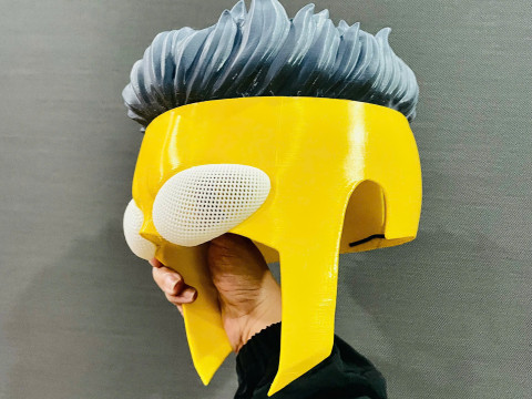 Invincible Mask With Hair - Halloween Comics Cosplay 3D प्रिंट मॉडल