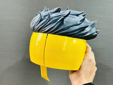 Invincible Mask With Hair - Halloween Comics Cosplay 3D प्रिंट मॉडल