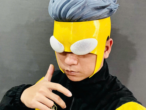 Invincible Mask With Hair - Halloween Comics Cosplay 3D प्रिंट मॉडल