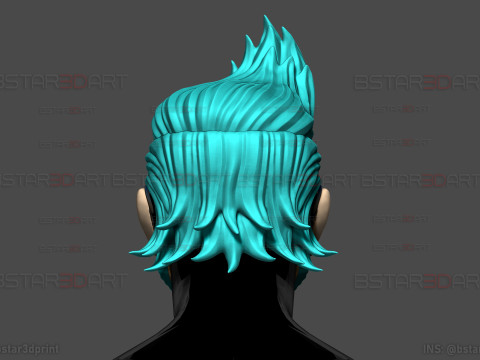 The Franky Head Wearable - One Piece Anime Cosplay Model do druku 3D