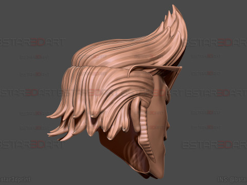 The Franky Head Wearable - One Piece Anime Cosplay Model do druku 3D