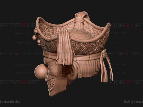 The Buggy Head Wearable - One Piece Anime Cosplay 3D 프린트 모델