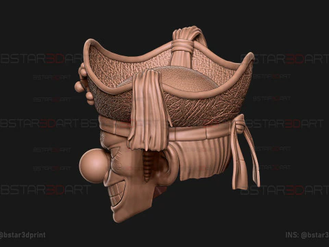 The Buggy Head Wearable - One Piece Anime Cosplay 3D Print Model
