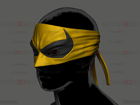 The Iron Fist Eye Mask - Marvel Comics Cosplay 3D Baskı Modeli