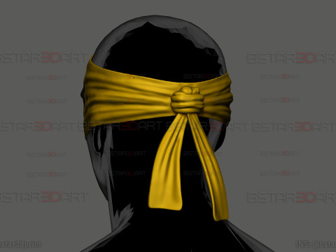 The Iron Fist Eye Mask - Marvel Comics Cosplay 3D Baskı Modeli