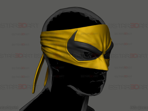 The Iron Fist Eye Mask - Marvel Comics Cosplay 3D Baskı Modeli