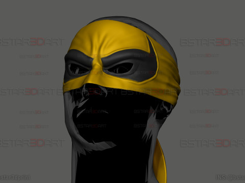 The Iron Fist Eye Mask - Marvel Comics Cosplay 3D Baskı Modeli