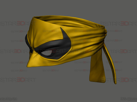The Iron Fist Eye Mask - Marvel Comics Cosplay 3D Baskı Modeli
