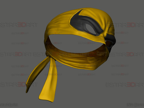 The Iron Fist Eye Mask - Marvel Comics Cosplay 3D Baskı Modeli
