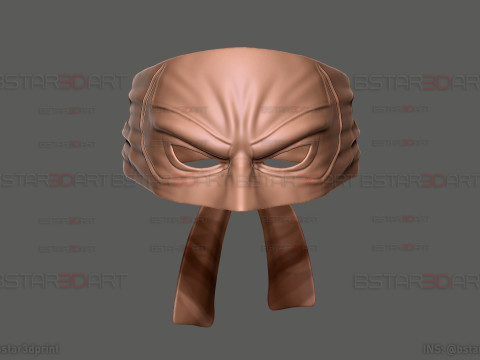 The Iron Fist Eye Mask - Marvel Comics Cosplay 3D Baskı Modeli