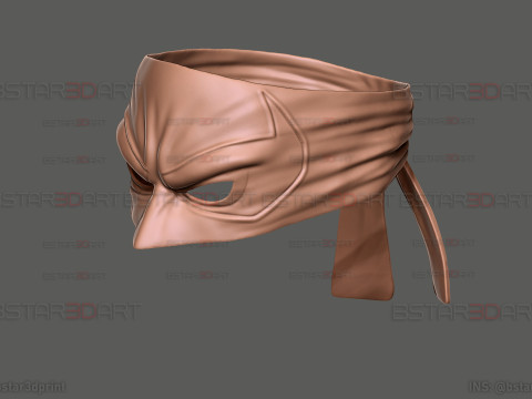 The Iron Fist Eye Mask - Marvel Comics Cosplay 3D Baskı Modeli